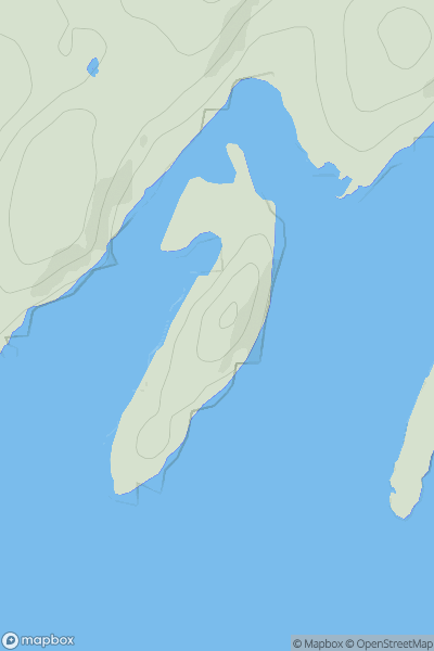 Thumbnail image for Eilean Mor [Oban to Loch Fyne] showing contour plot for surrounding peak